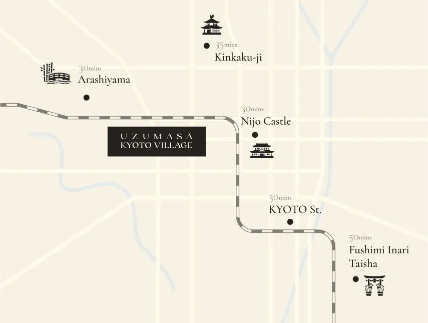 太秦映画村交通地图