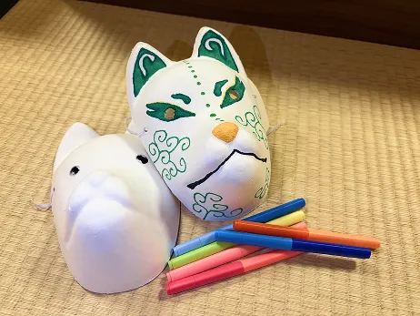 狐狸面绘画体验