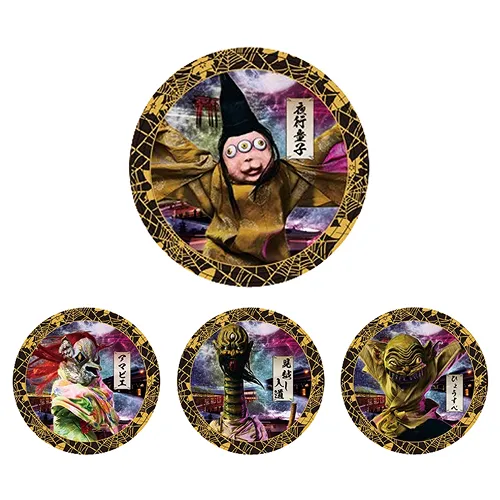 怪怪妖怪节烫金罐头徽章