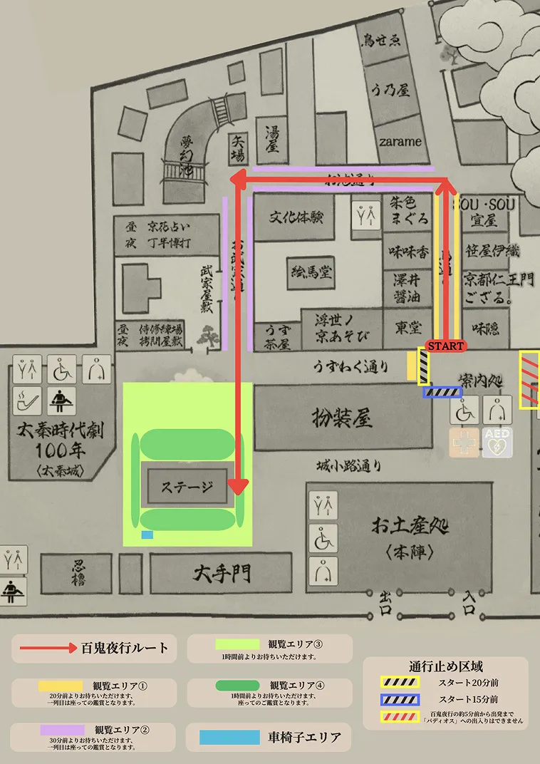 百鬼夜行路线图